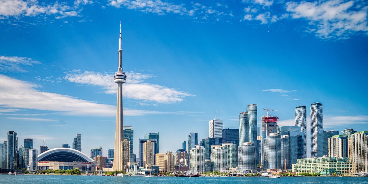 Skyline of Toronto in Canada